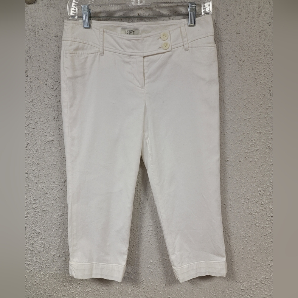 Ann Taylor LOFT- Women's White Capri